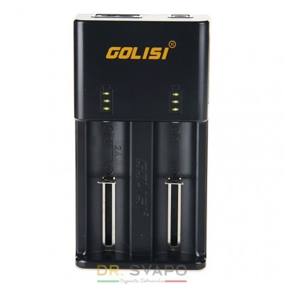Caricabatterie-GOLISI O2 - Carica batterie veloce 1A - 2 Slot