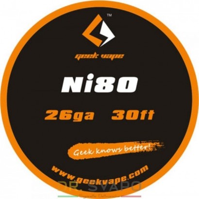 Fili Resistivi-GeekVape - Filo in nichel Ni80 26GA