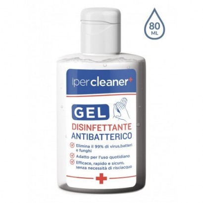 Sanitizers and antibacterial gels Antibacterial Disinfectant Gel 80ml - IPERCLEANER (Hand Disinfectant)