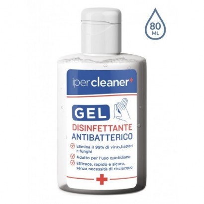 Desinfektionsmittel und antibakterielle Gele-Antibakterielles Desinfektionsgel 80ml - IPERCLEANER (Händedesinfektionsmittel)-...