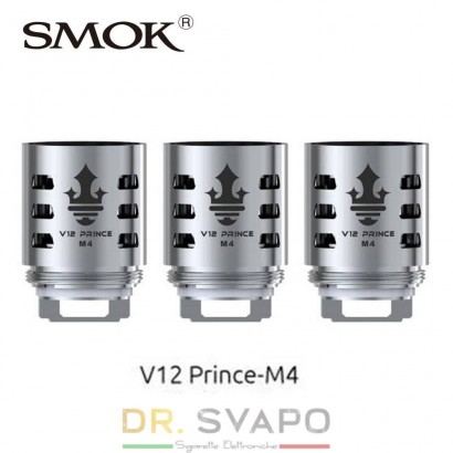 Résistances pour cigarettes électroniques-Résistance SMOK TFV12 Prince - V12 Prince M4 0.17oHm-SMOK