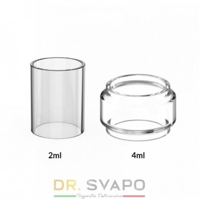 Atomiseurs en verre de remplacement-Verre de remplacement Vaptio Cosmo kit Glas s Tube 2/4 ml-VAPTIO