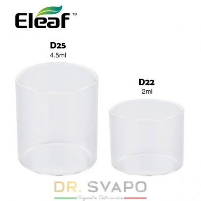 Replacement Glass Atomizers Eleaf Melo 4 D22 and D25 replacement glass