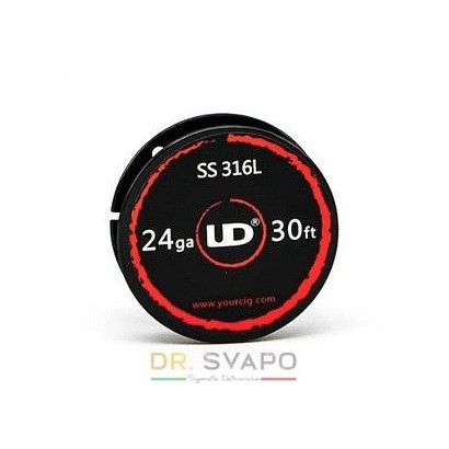Resistive Vaping Wires UD Youde - SS316L 24GA Steel Wire