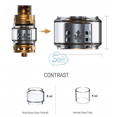 Atomiseurs en verre de remplacement-SMOK pour TFV12 Prince et Prince Cobra 5ml-SMOK