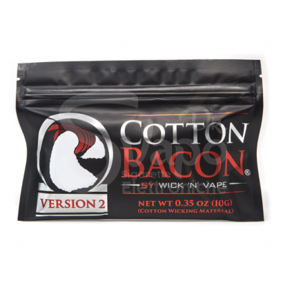 Coton à vapoter-Coton Bacon V2 Par WICK'N'VAPE 10g-No Brand