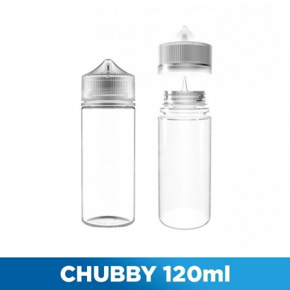 Flaconi e Boccette Liquidi-Chubby Flacone da 120ml trasparente per liquidi
