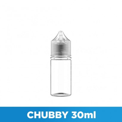 Vaping bottles Chubby Transparent 30ml bottle for liquids