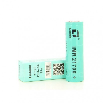 Vaping Rechargeable Batteries Rechargeable Battery 21700 4200mAh 25A - Listman