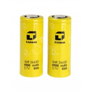 Vaping Rechargeable Batteries Rechargeable battery 26650 4500mAh 60A - Listman