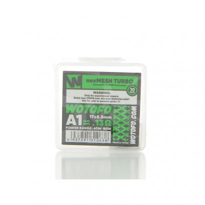 Fils de vaporisation résistifs-Résistances NexMesh Wotofo Turbo A1 0.13oHm-Wotofo