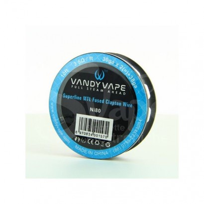 Resistive Vaping Wires Vandy Vape Superfine MTL Ni80 Fused Clapton Wire 30X2 + 38ga