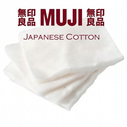 Cotone e Wick-MUJI Japanese Cotton 3 pads 60x50mm - Cotone 100% Organico