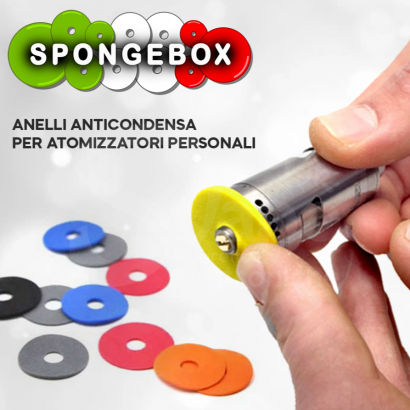 Anneaux et Vaping Oring-Anneau de protection de la boîte à éponge-Spongebox