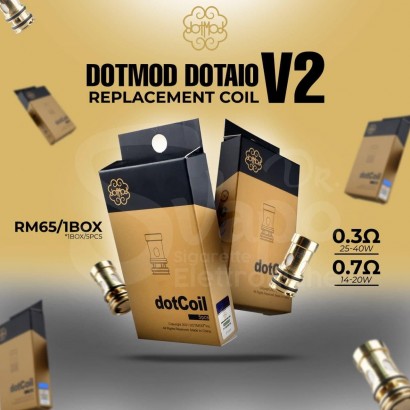 Coils for Electronic Cigarettes Resistance DotAio V2 Mesh 0.7oHm DotMod