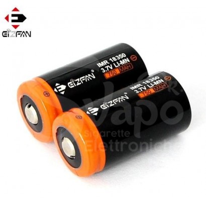 Batterie Ricaricabili-Batteria 18350 750mAh 15A con Polo Sporgente - Efan