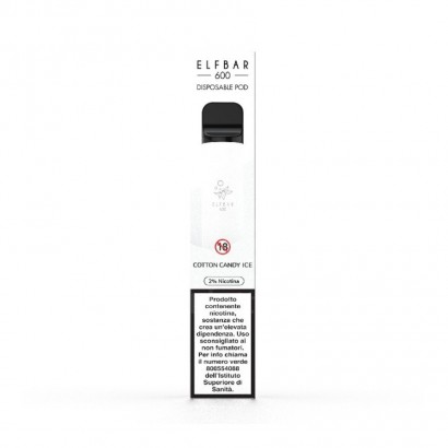 Elf Bar Elf Bar 600 Disposable Cigarette - Cotton Candy Ice