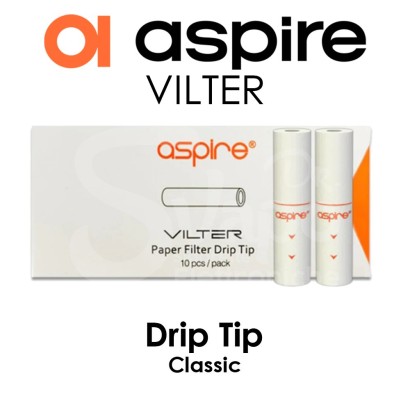 Drip Tip Vaping Aspire Vilter Classic cotton filters