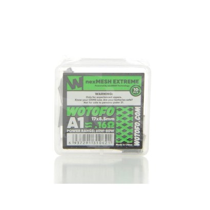 Fils de vaporisation résistifs-Résistances NexMesh Wotofo Extreme A1 0.16oHm-Wotofo