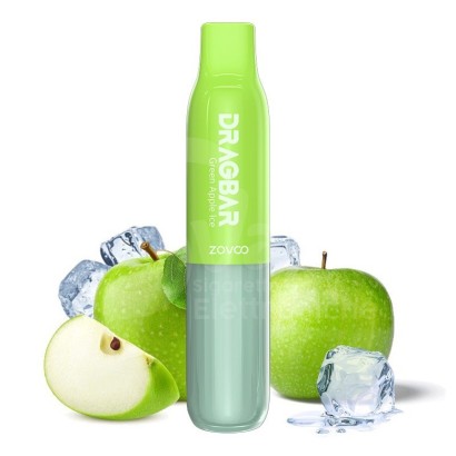 ZoVoo DragBar 600S ZoVoo DragBar 600S Disposable Cigarette 600 Puff - Green Apple Ice