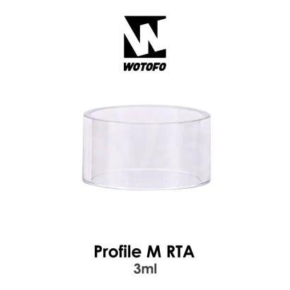 Atomiseurs en verre de remplacement-Wotofo Profile M RTA Verre de Remplacement 3ml-Wotofo