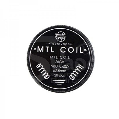 Résistances préfabriquées-Résistances préfabriquées MTL 26ga Ni80 0.6oHm - Yatchvape-Yatchvape