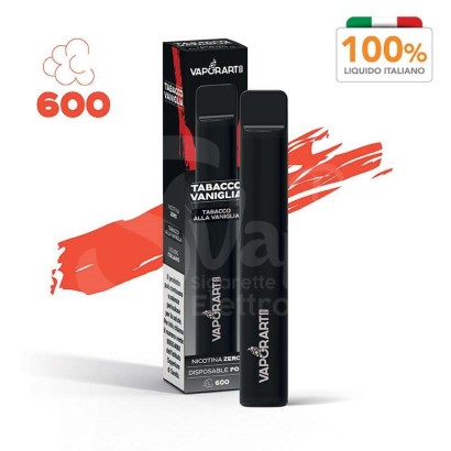 VaporArt-Virus Tabacco e Vaniglia Sigaretta Usa e Getta 600 Puff - VaporArt-VaporArt