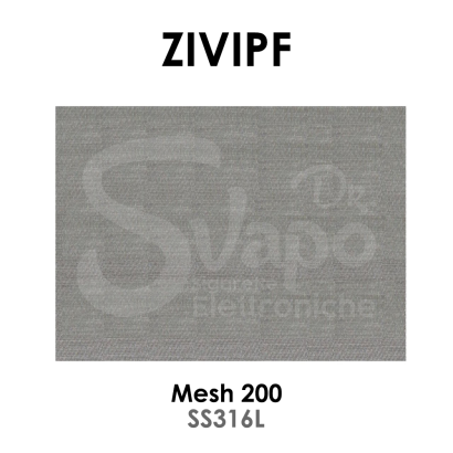 Vaping Equipment Rete in Mesh 200 Superfine SS 300x200mm - ZIVIPF