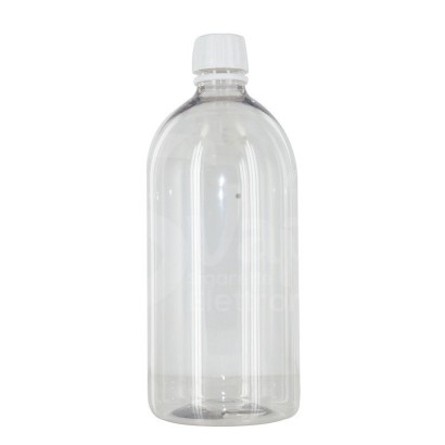 Flaconi e Boccette Liquidi-Flacone Trasparente con Tappo di sicurezza 1 litro