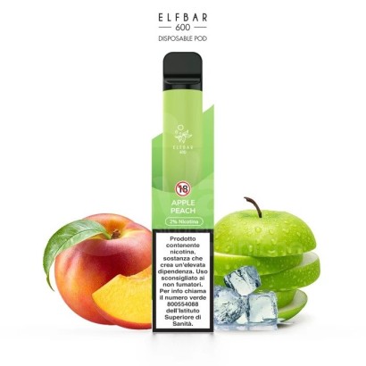 Elf Bar Disposable Cigarette - Apple Peach Elf Bar 600