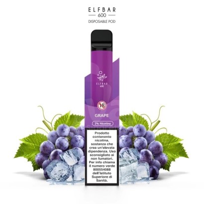 Elf Bar Disposable Cigarette - Grape Elf Bar 600