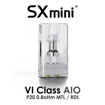 Cigarettes électroniques Pod-Pod Resistance Classe VI AIO P20 0.8oHm - SX Mini-SX Mini