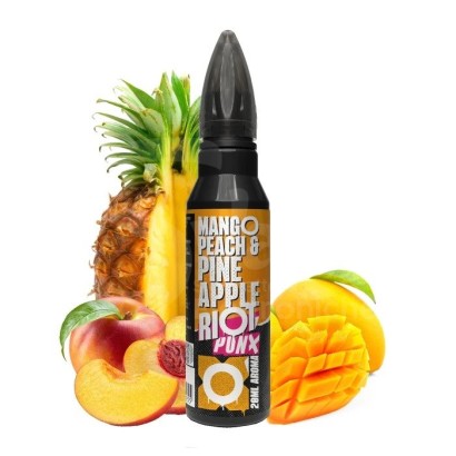 Shots 20+40 Flavor Mango Peach Pineapple - Riot Squad Punx Shot 20ml