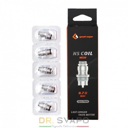 Résistances pour cigarettes électroniques-GeekVape NS Coil 0.7 oHm MESH résistance pour Flint Tank et Frenzy Kit-GeekVape