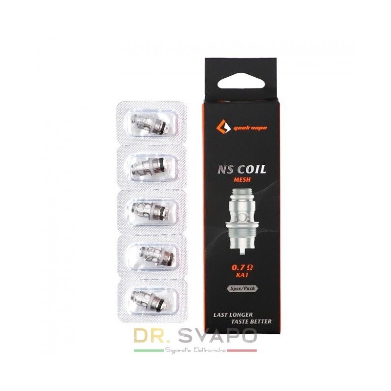 Resistors for Electronic Cigarettes GeekVape NS Coil 0.7 oHm MESH resistance for Flint Tank and Frenzy Kit