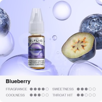 Ready Liquids 10ml Elfliq Blueberry - Liquido Pronto 10ml