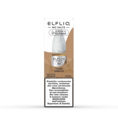 Ready Liquids 10ml Elfliq Cream Tobacco - Liquido Pronto 10ml