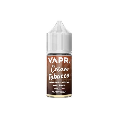 Mini Shot 10+10-Aroma Cream Tobacco - VAPR Mini Shot 10ml