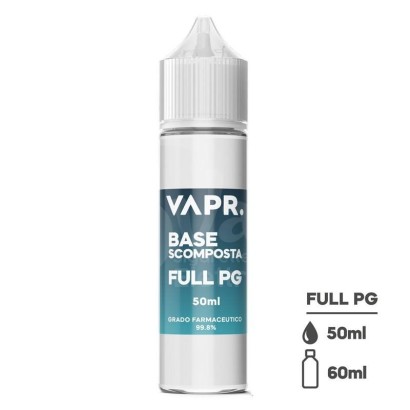 PG et VG Svapo-Propylène Glycol FULL PG 50ml en flacon de 60ml - VAPR-VAPR