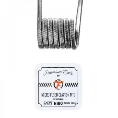 Widerstandsdampfdrähte-Resistenze Prefatte Micro Fused Clapton MTL 0.88oHm - Fumytech-Fumytech