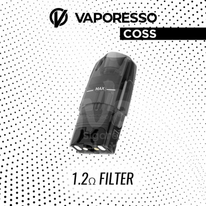 Cigarettes électroniques Pod-Pod de résistance Vaporesso COSS avec filtre 1,2 oHm-Vaporesso