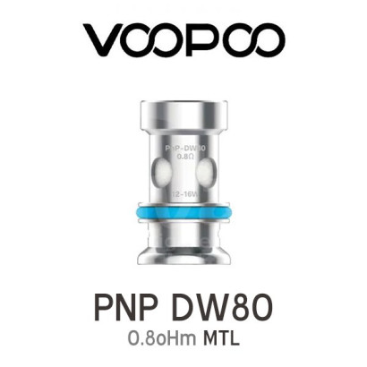 Résistances pour cigarettes électroniques-Résistance VooPoo PnP DW80 0,8oHm-VooPoo