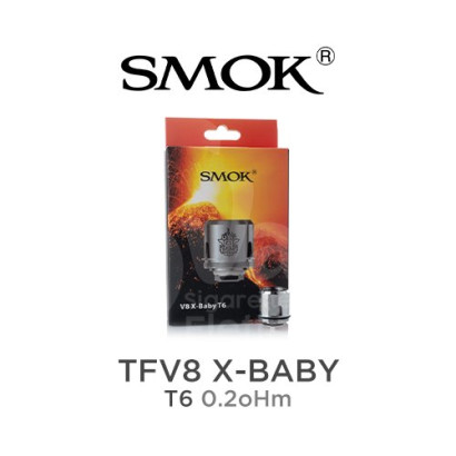 Résistances pour cigarettes électroniques-Résistance SMOK TFV8 X-Baby T6 0,2oHm-SMOK