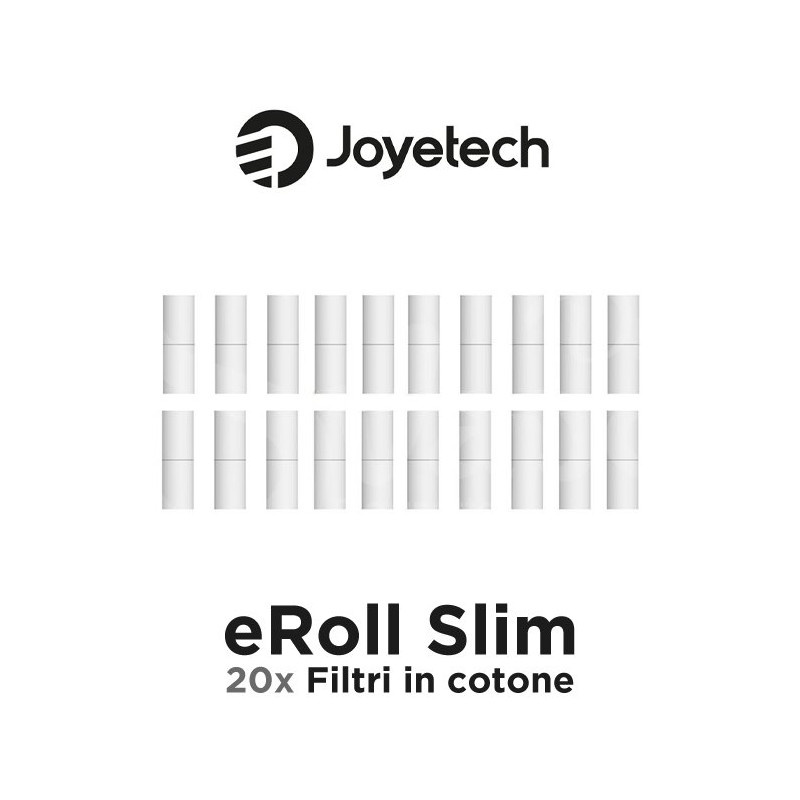 Joyetech eRoll Slim Drip Tip cotton filters 20pcs