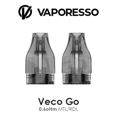 Cigarettes électroniques Pod-Vaporesso Veco Go Résistance Pod 0.6oHm - 2pcs-Vaporesso