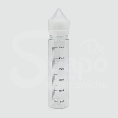 Flacon gradué transparent de 60 ml