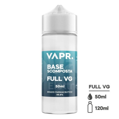 Glicerina Vegetale FULL VG 50ml in flacone da 120ml - VAPR