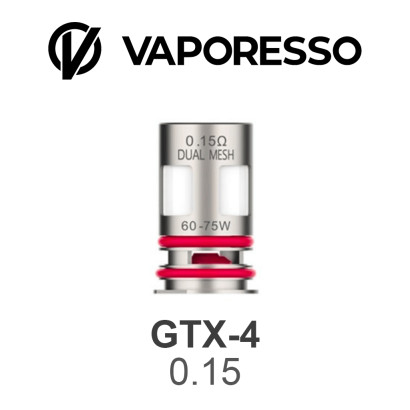 Resistenze-Resistenza GTX-4 Dual Mesh 0.15oHm - Vaporesso